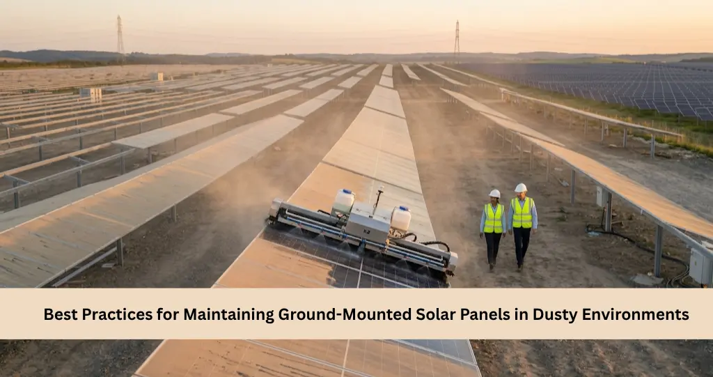 Best Practices for Maintaining Ground-Mounted Solar Panels in Dusty Environments
