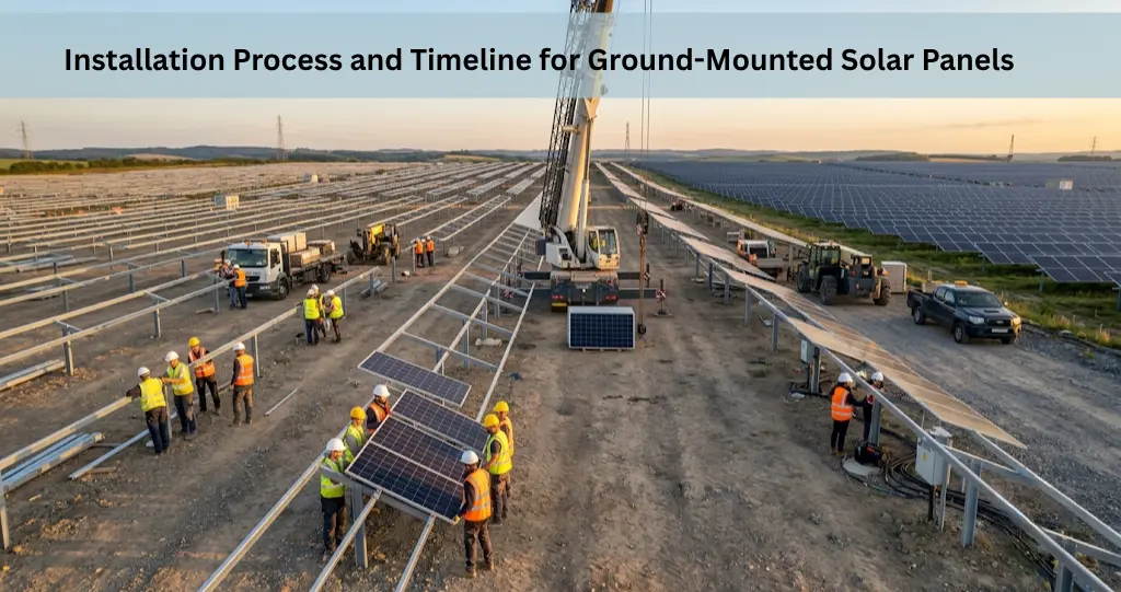 Installation Process and Timeline for Ground-Mounted Solar Panels
